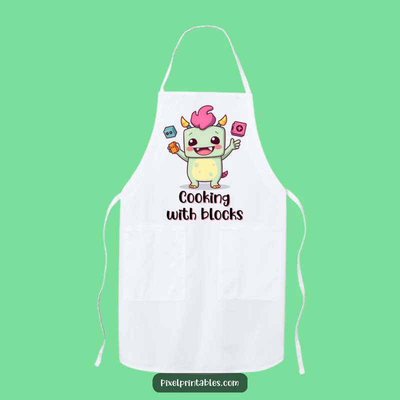 Funny Juggling Monster Apron, Cook and Game with Flair