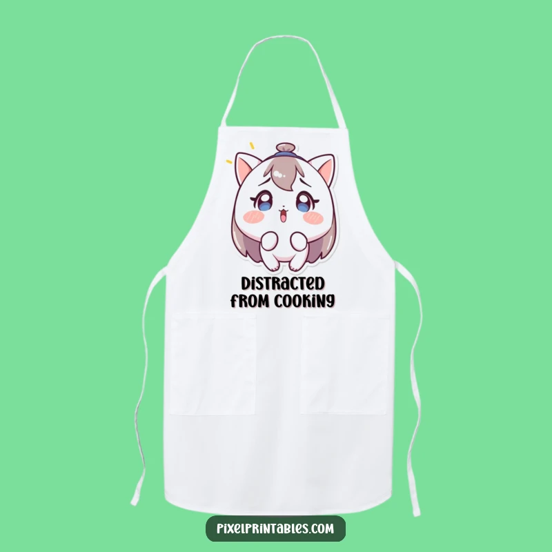Funny Surprised Character Apron: Cook with a Look of Wonder