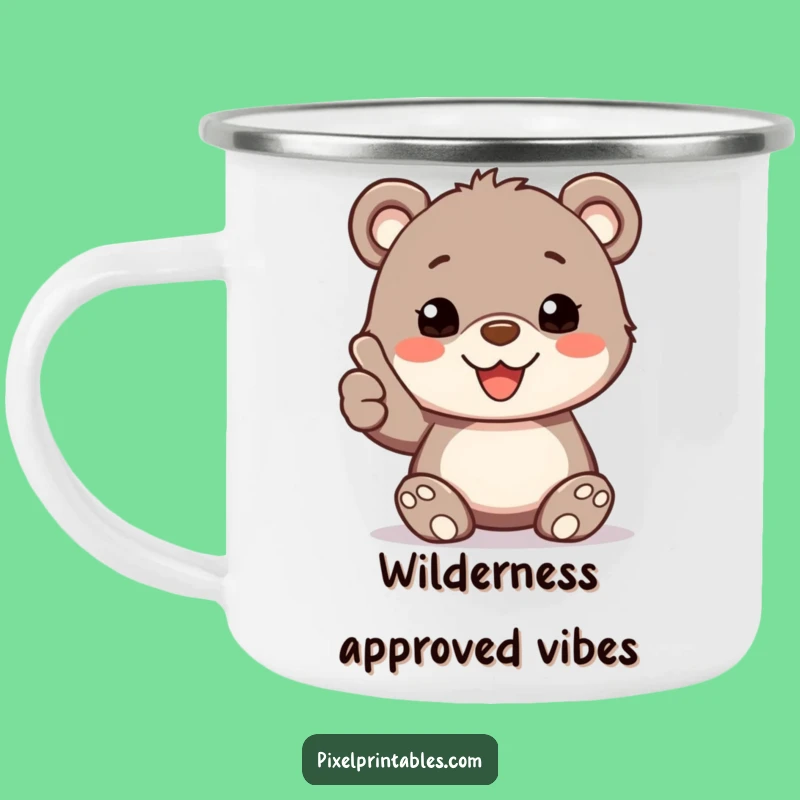 Adventure Approved Funny Bear Cub Camping Mug, Outdoor Funny Gift