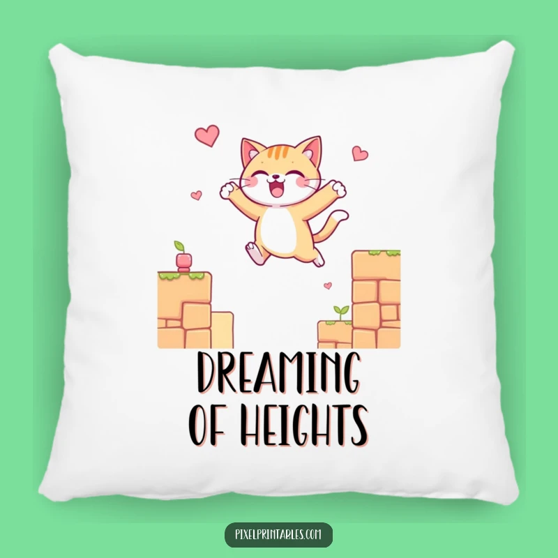 Comfy Funny Cat Platform Pillow: Game Night Essential, Sweet Funny Gift