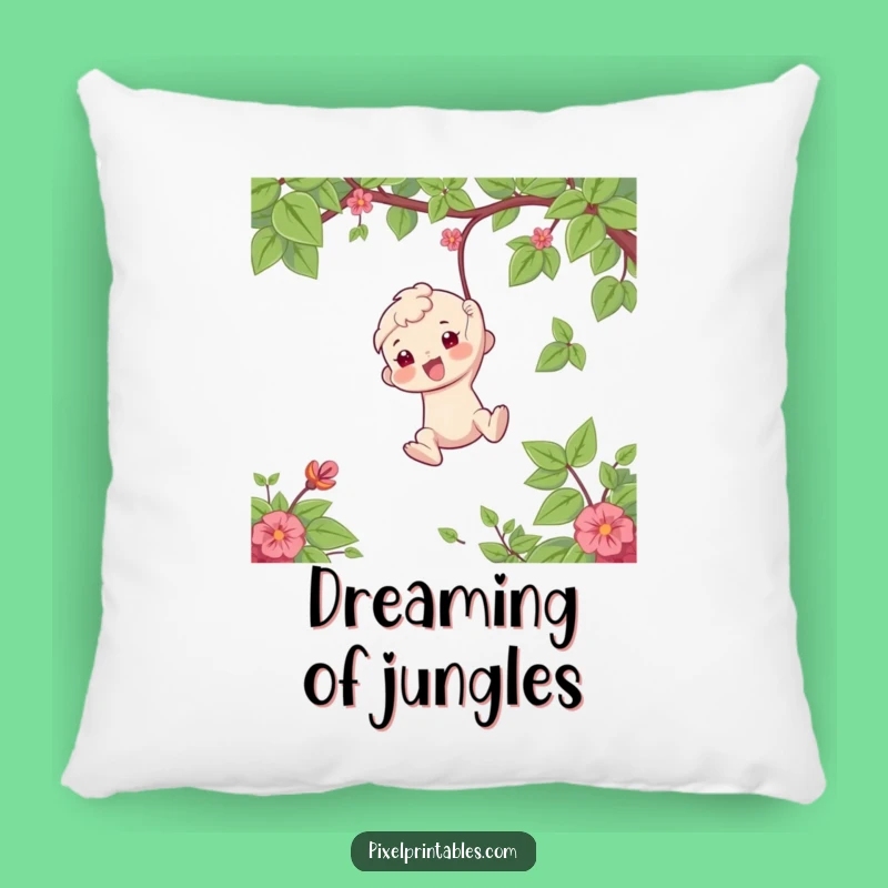 Funny Vine Swinger Pillow: Cozy Comfort with a Playful Touch