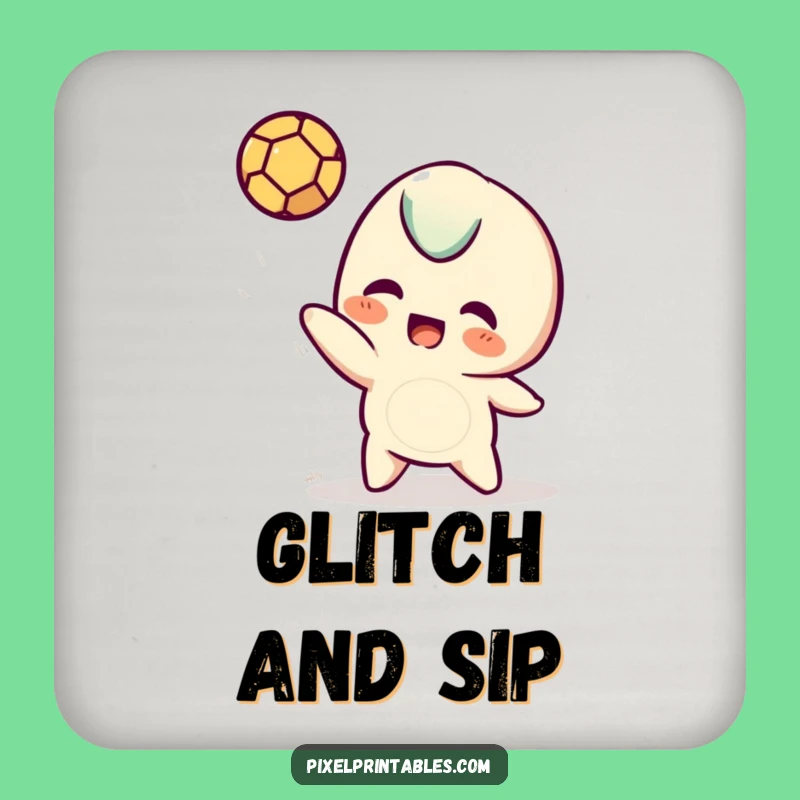 Funny Pixel Coaster: Protect surfaces with a pixelated character playing!