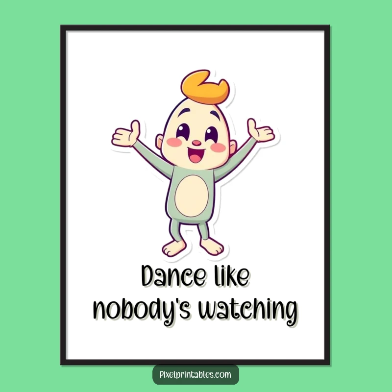 Funny Goofy Dancer Poster: Add Joyful Moves to Your Walls