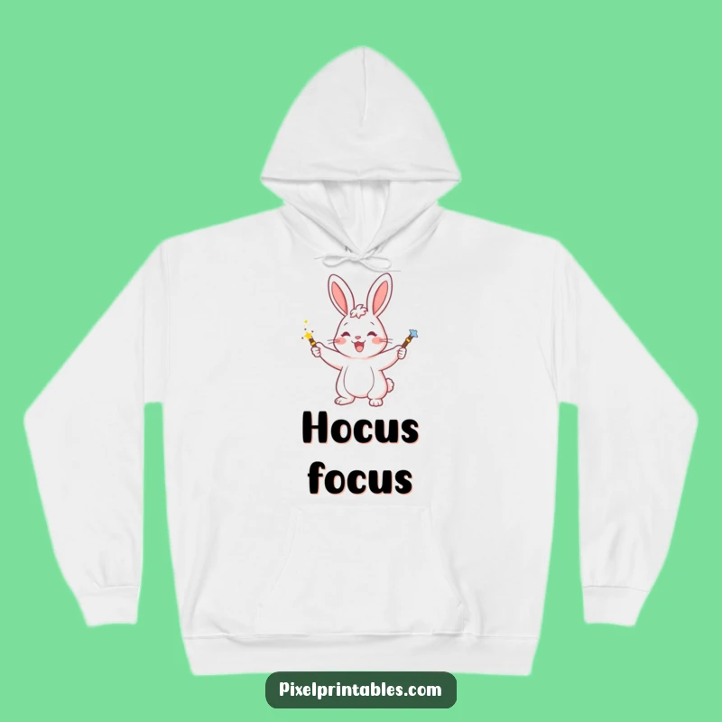 Cozy Funny Rabbit Magic Hoodie: Stay Enchanted & Warm, Lovely Funny Gift