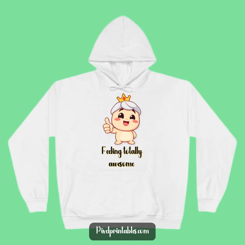 Cozy Funny Thumbs Up Hoodie: Warmth and Positive Affirmations