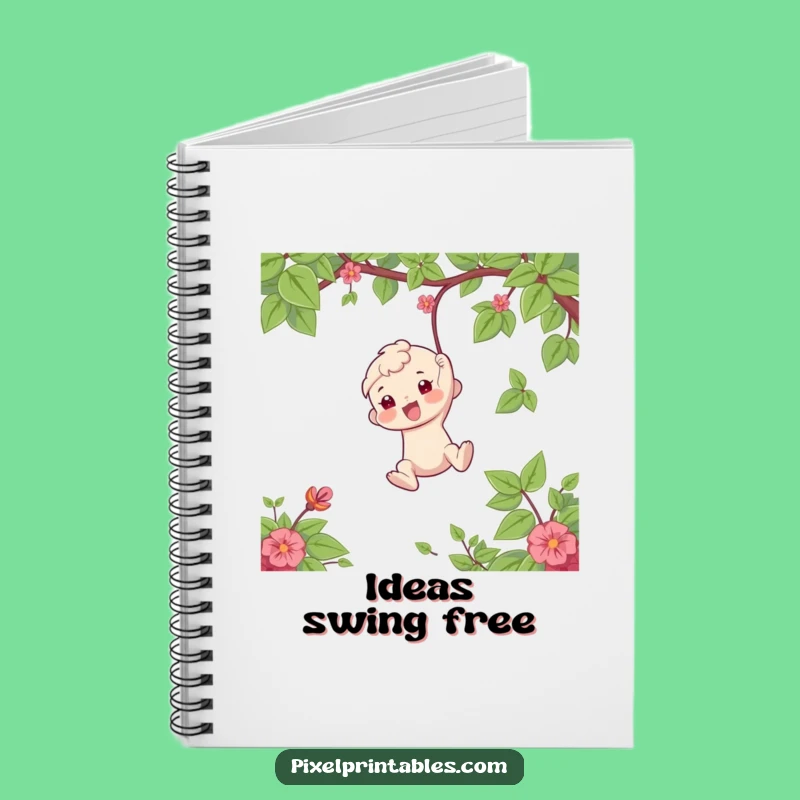 Funny Vine Swinger Notebook: Capture Your Adventures with Humor