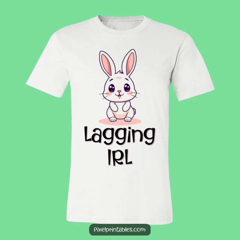 Funny Pixel Rabbit T-Shirt - Surprise Your Friends with Cute Retro Gaming Humor