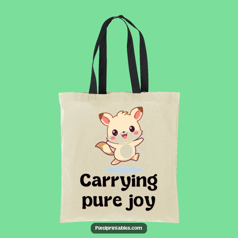 Funny Pixel Animal Tote Bag - Carry Cute Joy Hilariously!